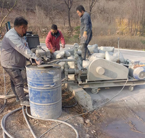 江陵路面下沉注浆